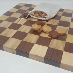 Checker board with checkers