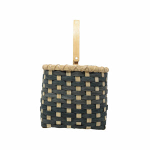 Double Wall Square bluegreen and Natural Basket