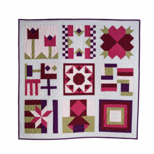 Garden Sampler 42"x 42" Quilted Tapestry