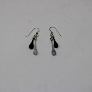 Duet Earring, Turquoise and Aqua Tornado