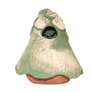 Whimsy Bird House Green Oak