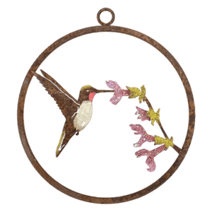 Painted Hummingbird on Salvia Mini Ring