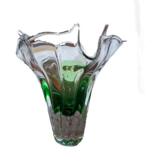 RAIN SPLASH VASE CRYSTAL/CLOVE