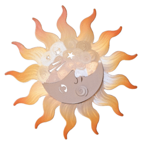 SUNBURST W/CRESCENTMOON LARGE