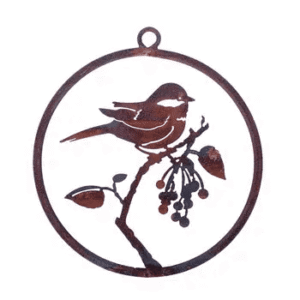 Chickadee on Cherry Mini Ring