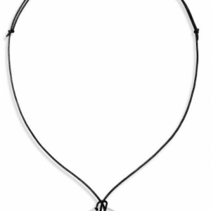 Circle Pendant on Leather Necklace