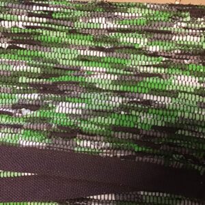 Rug brown greens and white