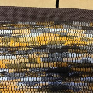 Rug browns orange gray