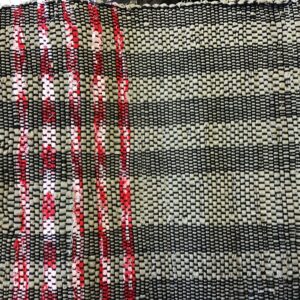 Placemats set of 2 Black, tan, red, white