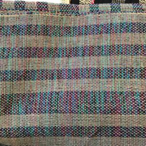 Placemats set of 2 Tan w/blue,purple, red stripes