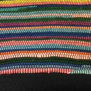 Rug navy pink blue yellow green purples