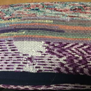 Rug Navy purples reds greens whites