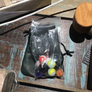 Chinese Checkers bag of Marbles 6000A (1)