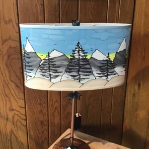 Mountain Lamp, 23" Oval