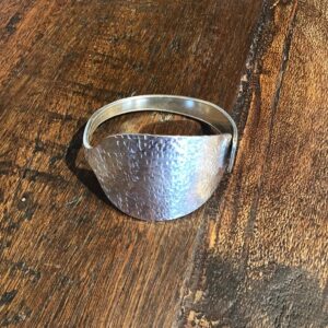 LARGE BANGLE HAMMERED Spoon with HORN #300