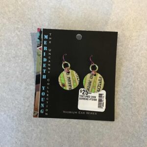 TEXTURED DISK EARRING #TDISK