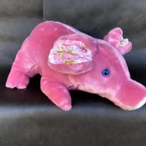 pig standing pink
