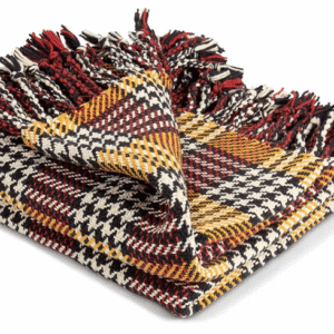 Portland Plaid Cotton Throw, Mustard